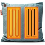 Cozy Una Velvet 45 x 45 cm draadloos warmtekussen Blauwgroen, Powerbank 5000 mAh