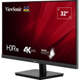ViewSonic VA3208-4K-HD 31.5" monitor Zwart (mat), 2x HDMI, 1x DisplayPort