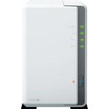 Synology DiskStation DS223j incl. 2x WD Red Plus 4 TB harde schijf nas Wit, 2x USB 3.2 Gen 1