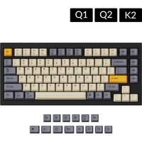 Keychron JM-45 OEM Dye-Sub PBT Keycap Set - Wheat Grey keycaps Beige/donkergrijs