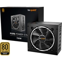 be quiet! Pure Power 12M 750W voeding Zwart, 2x PCIe, Kabelmanagement