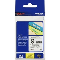 Brother Originele Brother TZe-221 labeltape zwart op wit, breedte 9 mm printlint Wit, Retail